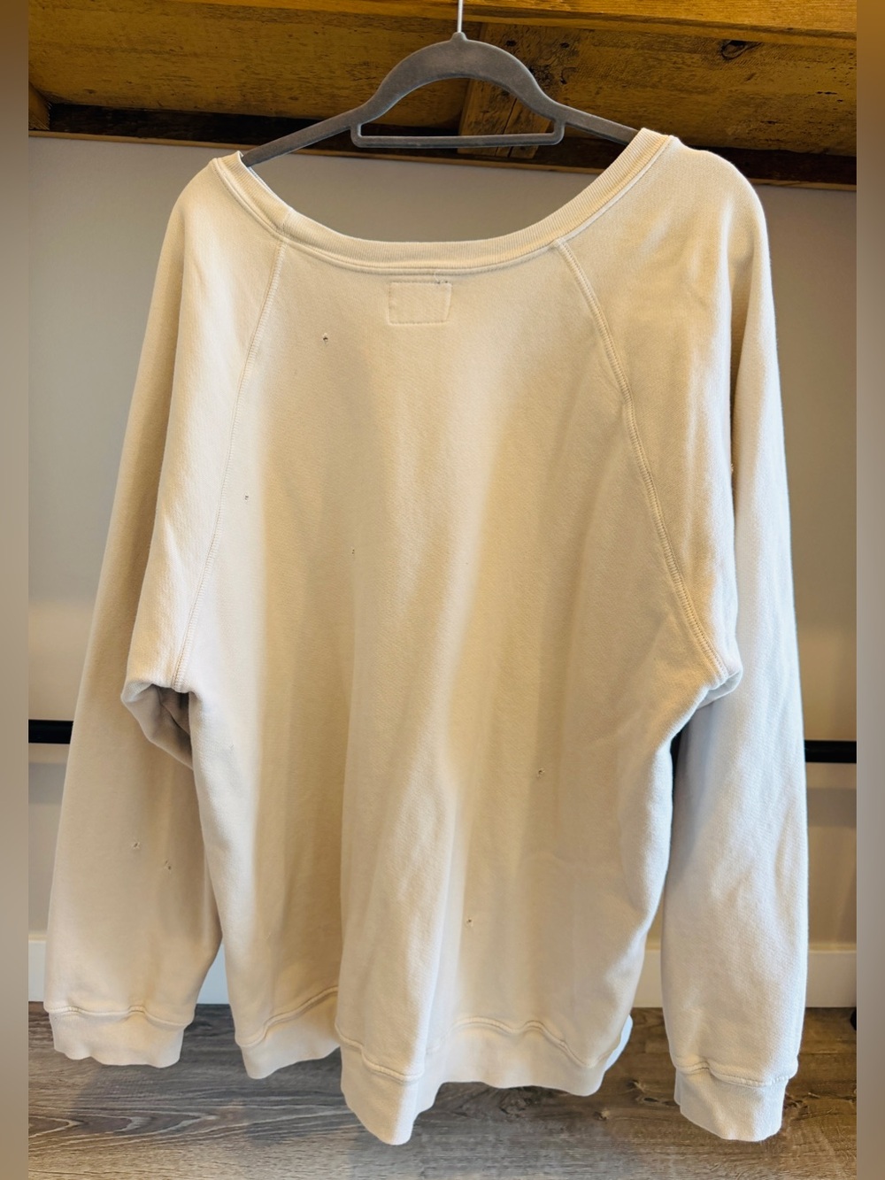 Free People Distressed  Oversized Amsterdam Graphic Sweatshirt XL - Picture 3 of 5